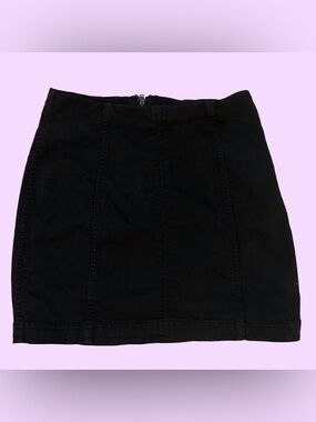 Free People Black Mini Skirt